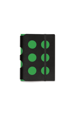 Vacavaliente - Notitieboek A6 Multi Dots - Gerecycled Leer - Groen