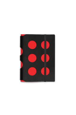 Vacavaliente - Notitieboek A6 Multi Dots - Gerecycled Leer - Rood