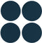 Vacavaliente - Onderzetter - Set 4 stuks - Petrol Blauw - 10cm