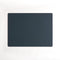 Vacavaliente Placemat and Coasters Rechthoek Placemat - Recycled Leer - 40x30 cm - Blauw Petrol