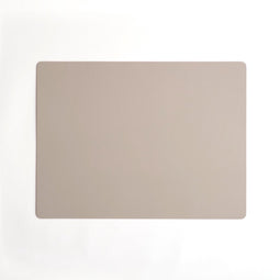 Vacavaliente Placemat & Coasters Rechthoek Placemat - Recycled Leer - 40x30 cm - Grijs