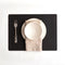 Vacavaliente Placemat & Coasters Rechthoek Placemat - Recycled Leer - 40x30 cm - Zwart