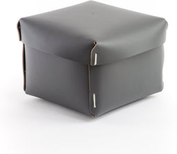 Vacavaliente - Ruca Opbergbox L - Gerecycled Leer - Grijs