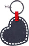 Vacavaliente - Sleutelhanger Hart (by Paola Navone) - Gerecycled Leer - Grijs