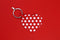 Vacavaliente - Sleutelhanger Hart (by Paola Navone) - Gerecycled Leer - Grijs