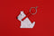 Vacavaliente - Sleutelhanger Hond (by Paola Navone) - Gerecycled Leer - Grijs