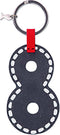 Vacavaliente - Sleutelhanger Otto (by Paola Navone) - Gerecycled Leer - Grijs