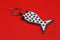 Vacavaliente - Sleutelhanger Vis (by Paola Navone) - Gerecycled Leer - Grijs