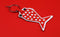 Vacavaliente - Sleutelhanger Vis (by Paola Navone) - Gerecycled Leer - Grijs