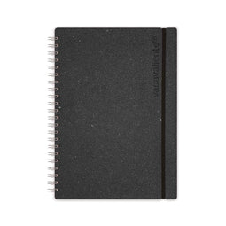 Vacavaliente - Studio Notitieboek A4 - Gerecycled Leer - Grijs