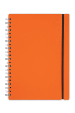 Vacavaliente - Studio Notitieboek A4 - Gerecycled Leer - Oranje
