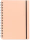 Vacavaliente - Studio Notitieboek A4 - Gerecycled Leer - Roze