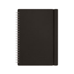 Vacavaliente - Studio Notitieboek A4 - Gerecycled Leer - Zwart