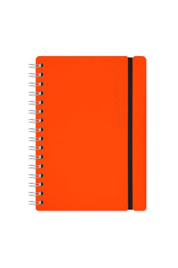 Vacavaliente - Studio Notitieboek A5 - Gerecycled Leer - Oranje