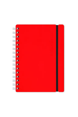 Vacavaliente - Studio Notitieboek A5 - Gerecycled Leer - Rood