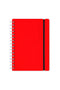 Vacavaliente - Studio Notitieboek A5 - Gerecycled Leer - Rood