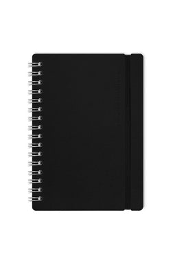 Vacavaliente - Studio Notitieboek A5 - Gerecycled Leer - Zwart
