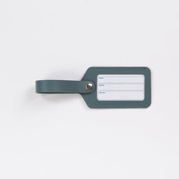 Vacavaliente - Urban Bagage Label met Venster - Leer - Groen