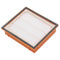 Vacuum cleaner filters for vacuum cleaners such as AEG AEF 139, Hepa filter, plastic / micro fleece