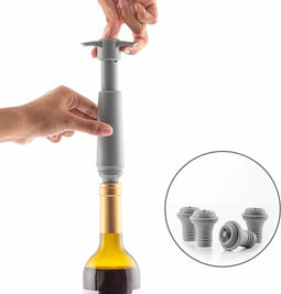 Vacuümpomp en wijnkurken Winuum InnovaGoods (4 doppen)