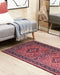 VADKADAM - Laagpolig vloerkleed - Rood - 70 x 200 cm - Polyester