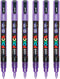 Posca Stiften PC-3M Fine Tip - verfstiften - Glitter paars - 6 stuks