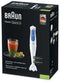 Braun MQ 3000 - Staafmixer - 700W 0,6L - Blauw Wit