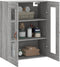 vidaXL - Wandkast - 69,5x34x90 - cm - grijs - sonoma - eikenkleurig