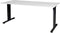 Verstelbaar Bureau - 180x80 grijs - zwart frame
