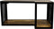 HSM Collection Wandplank Brixton - 60x30 cm - mangohout/ijzer