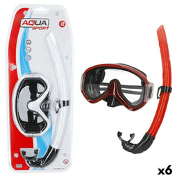 Snorkelbril en -buis voor Kinderen AquaSport (6 Stuks)