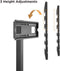 VDD Gaming TV Standaard -Draaibaar - Verrijdbaar & in Hoogte instelbaar - Televisiebeugel - 32- 65 inch