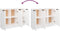 vidaXL Dressoir - 90,5x30x70 cm - bewerkt hout - wit