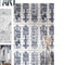 Urban Friends & Coffee Behang surfplanken blauw en wit