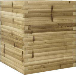 vidaXL - Plantenbak - 60x60x68,5 - cm - geïmpregneerd - grenenhout