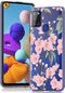iMoshion Hoesje Geschikt voor Samsung Galaxy A21s Hoesje Siliconen - iMoshion Design hoesje - Roze / Transparant / Cherry Blossom