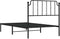 vidaXL - Bedframe - met - hoofdbord - metaal - zwart - 100x200 - cm