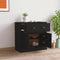 vidaXL - Dressoir - 70x35,5x67,5 - cm - bewerkt - hout - zwart