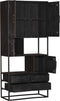 Vakkenkast Denver - 90 cm - zwart