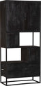 Vakkenkast Denver - 90 cm - zwart