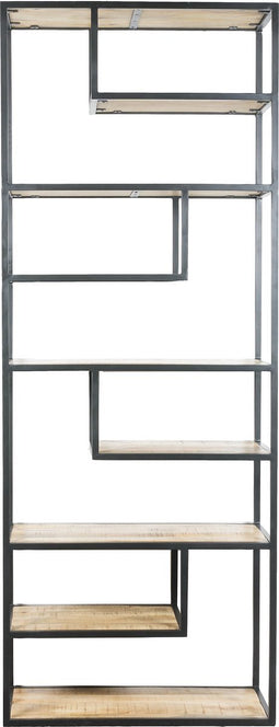 Vakkenkast Huub Hout 210 x 80 cm - Roomdivider
