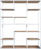 Vakkenkast Huub Wit 210 x 145 cm - Roomdivider