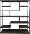 Vakkenkast Huub Zwart Mangohout 210 x 145 cm - Roomdivider