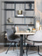 Vakkenkast Huub Zwart Mangohout 210 x 145 cm - Roomdivider