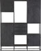 Vakkenkast industrieel Daan XXL - Vakkenkast - Vakkenkast zwart 200 cm