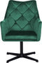 VAKSALA - Fauteuil - Groen - Fluweel