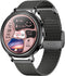 Valante EvoFit Smartwatch - Smartwatch Dames - Zwart staal - 45 mm - Stappenteller - Hartslagmeter - Bloeddrukmeter - Bellen via Bluetooth