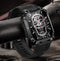 Valante FitMax Smartwatch - Smartwatch Heren - Zwart - 53 mm - Stappenteller - Hartslagmeter - Saturatiemeter - Bellen via Bluetooth