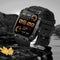 Valante FitMax Smartwatch - Smartwatch Heren - Zwart - 53 mm - Stappenteller - Hartslagmeter - Saturatiemeter - Bellen via Bluetooth