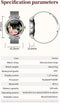 Valante PulseX Smartwatch - Smartwatch Dames - Zilver staal - 41 mm - Stappenteller - Hartslagmeter - Bloeddrukmeter - Bellen via Bluetooth